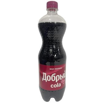 Лимонад Добрый Кола Малина, пластиковая бутылка, 1 л