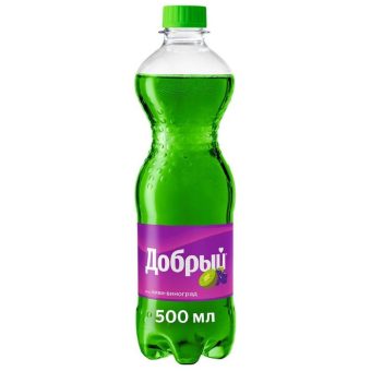 Лимонад Добрый Киви-Виноград, пластиковая бутылка, 1 л