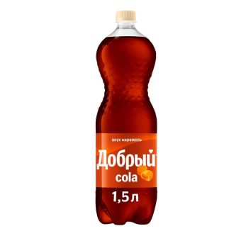 Лимонад Добрый Кола Карамель, пластиковая бутылка, 1.5 л