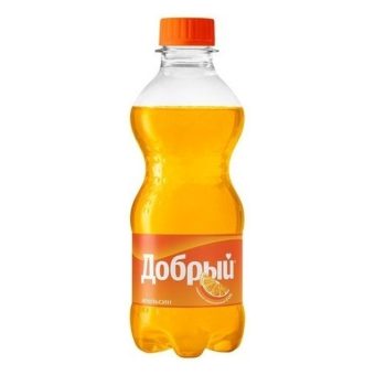 Лимонад Добрый Апельсин с витамином С, пластиковая бутылка, 300 мл
