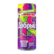 Лимонад Добрый, киви-виноград, 0.33 л