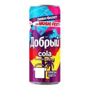 Кола Добрый, ледяной лимон, 0.33 л