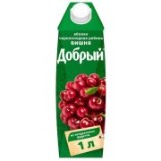 Нектар Добрый, яблоко-черноплодная рябина-вишня, 1 л