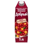 Морс Добрый, виноград-клюква-брусника-морошка, 1 л