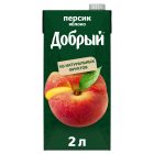 Нектар Добрый, яблоко-персик, 2 л