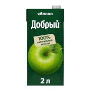 Нектар Добрый, фермерские яблочки, 2 л