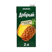 Нектар Добрый, ананас-яблоко, 2 л