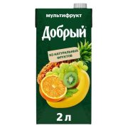 Нектар Добрый, мультифрукт, 2 л