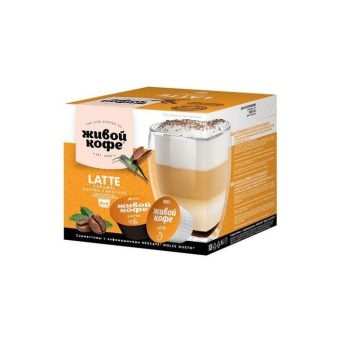 Кофе Живой Latte Caramel, в капсулах, 105 г