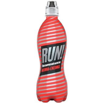 Лимонад RUN Малина Ежевика, пластиковая бутылка, 500 мл
