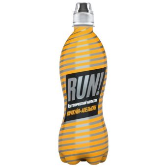 Лимонад RUN Маракуйя Апельсин, пластиковая бутылка, 500 мл