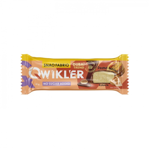 Батончик глазированный Бомббар Квиклер Арахис и хрустящее тесто, 35г