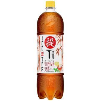 Чай Ti Чёрный Лимон, пластиковая бутылка, 1.25 л