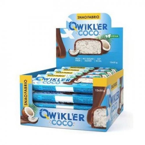 Батончик глазированный Бомббар Квиклер Кокосовый, 35г