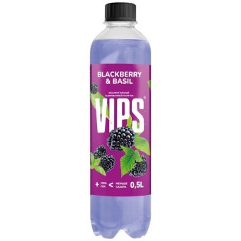 Лимонад VIPs Ежевика-Базилик, пластиковая бутылка, 500 мл