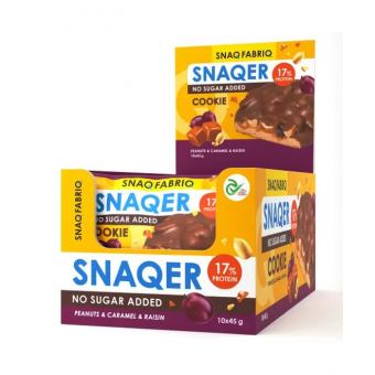 Печенье Бомббар глазированное с арахисом, изюмом и карамелью, 45г