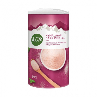 Соль 4Лайф Гималайская розовая мелкая, 250г