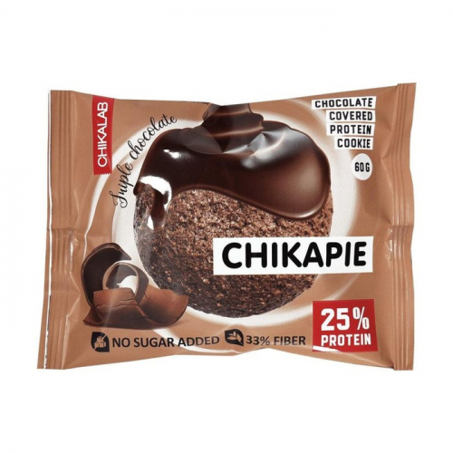 Печенье Бомббар Чикалаб протеиновое тройной шоколад, 60г