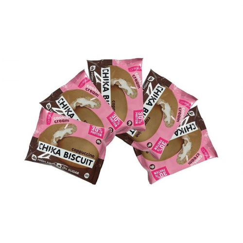 Печенье Бомббар Чикалаб протеиновое неглазированное бисквит капучино, 50г