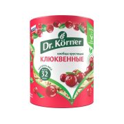 Хлебцы Dr.Korner злаковый коктейль клюквенные хрустящие, 100г