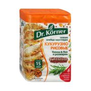 Хлебцы Dr.Korner кукурузно-рисовые с киноа, льном и розмарином, 100г