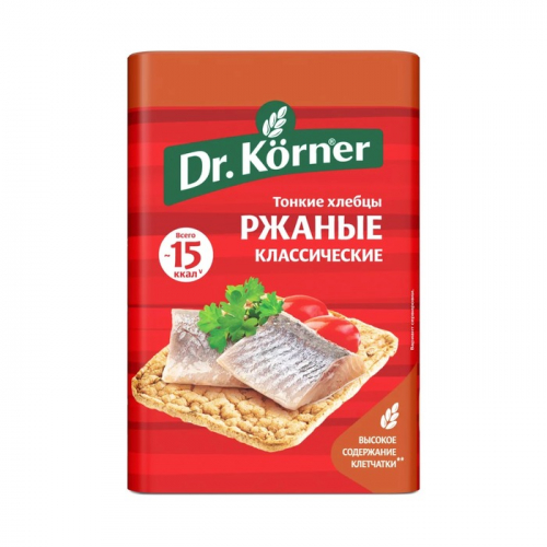 Хлебцы Dr.Korner ржаные классические, 100г