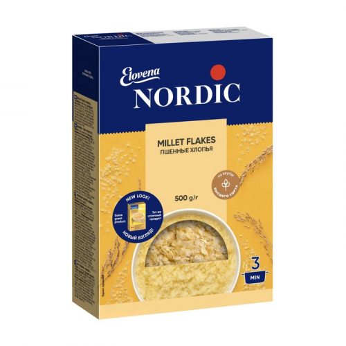 Хлопья Нордик Пшенные, 500г