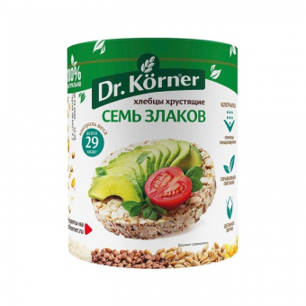 Хлебцы Dr.Korner семь злаков, 100г