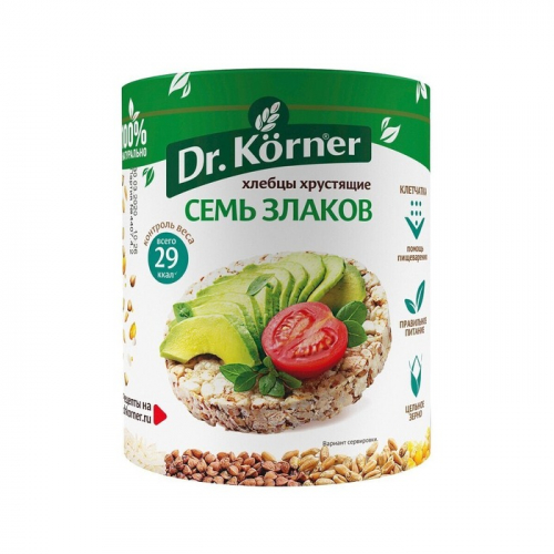 Хлебцы Dr.Korner семь злаков, 100г