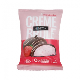 Десерт Ёбатон крем брюле со вкусом клубники, 35г