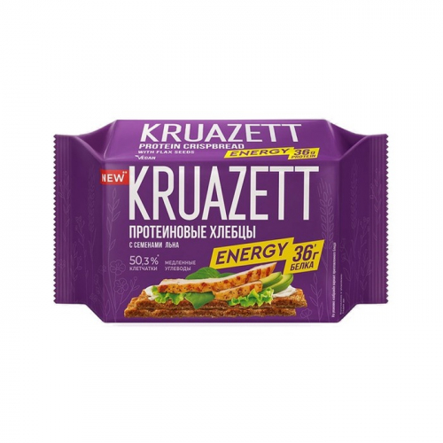 Хлебцы Круазетт толстые протеиновые с семенами льна, 150г