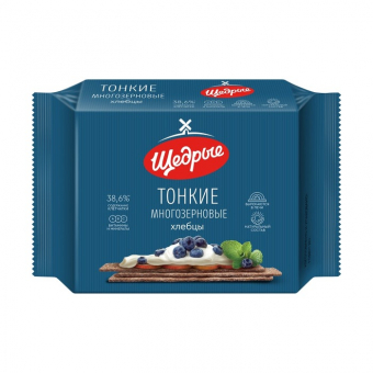 Хлебцы Щедрые тонкие многозерновые, 170г