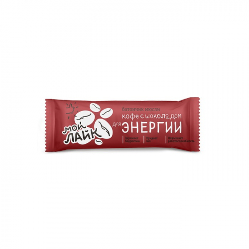 Батончик БиоИнновации Леовит Кофе с шоколадом для энергии, 25г