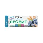 Батончик мюсли Леовит с черникой и лютеином, 30г