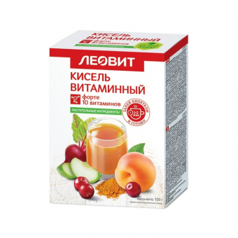 Кисель витаминный форте Леовит, 20пак, 20г
