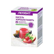 Кисель хорошая память Леовит, 20пак, 20г