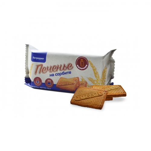 Печенье Петродиет молочное на сорбите, 170г