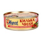 Килька каспийская обжаренная в остром томатном соусе 5 Морей, 240г
