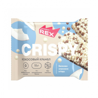 Хлебцы протеиновые Протеин Рекс криспи кокосовый крамбл, 55г