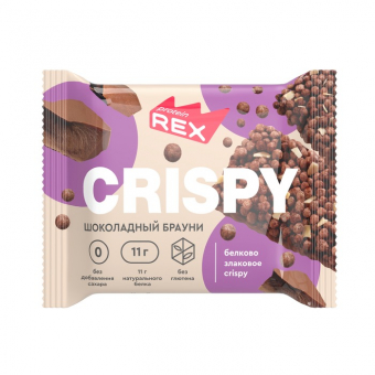 Хлебцы протеиновые Протеин Рекс криспи шоколадный брауни, 55г