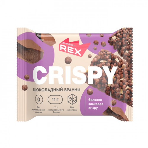 Хлебцы протеиновые Протеин Рекс криспи шоколадный брауни, 55г