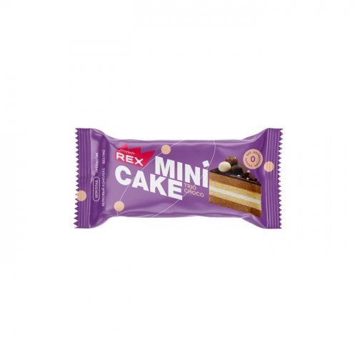 Мини-тортик протеиновый Протеин Рекс Три шоколада, 40г