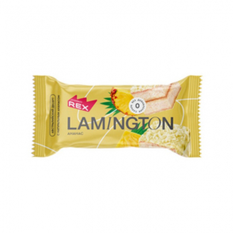 Пирожное протеиновое Ламингтон Протеин Рекс Ананас, 50г