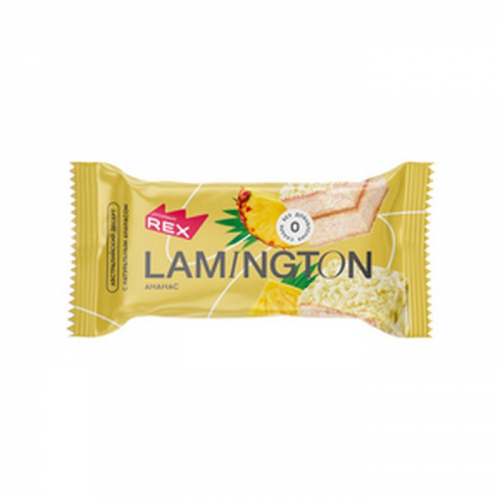 Пирожное протеиновое Ламингтон Протеин Рекс Ананас, 50г