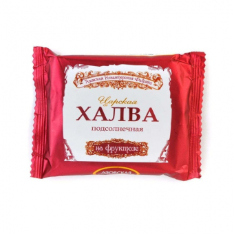 Халва Азовская КФ подсолнечная на фруктозе, 180г