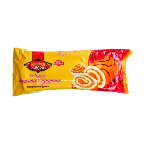 Рулет Бисквит-Фаворит со вкусом варёной сгущёнки, 100г