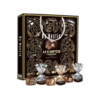Конфеты ассорти Династия с орехами классик, 170г