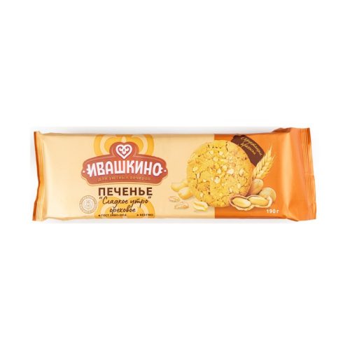 Печенье Ивашкино Сладкое утро ореховое, 190г