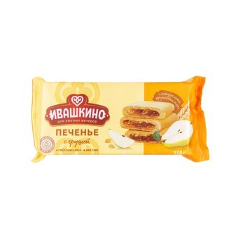 Печенье Ивашкино сдобное с начинкой Груша, 170г