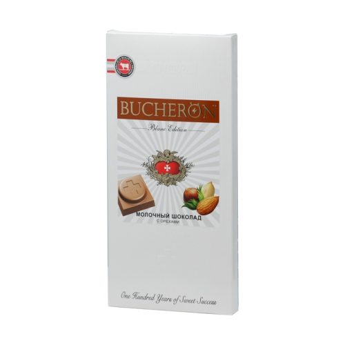 Шоколад Интер Групп Бушерон Бланк Эдишн молочный с орехами, 85г